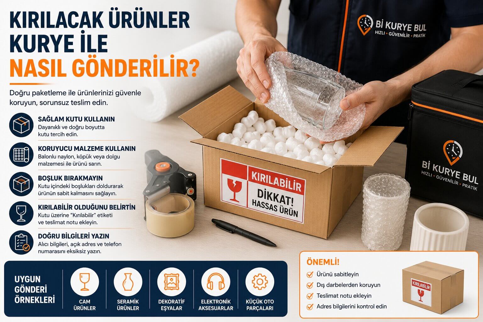 Kırılacak Ürünler Kurye ile Nasıl Gönderilir?