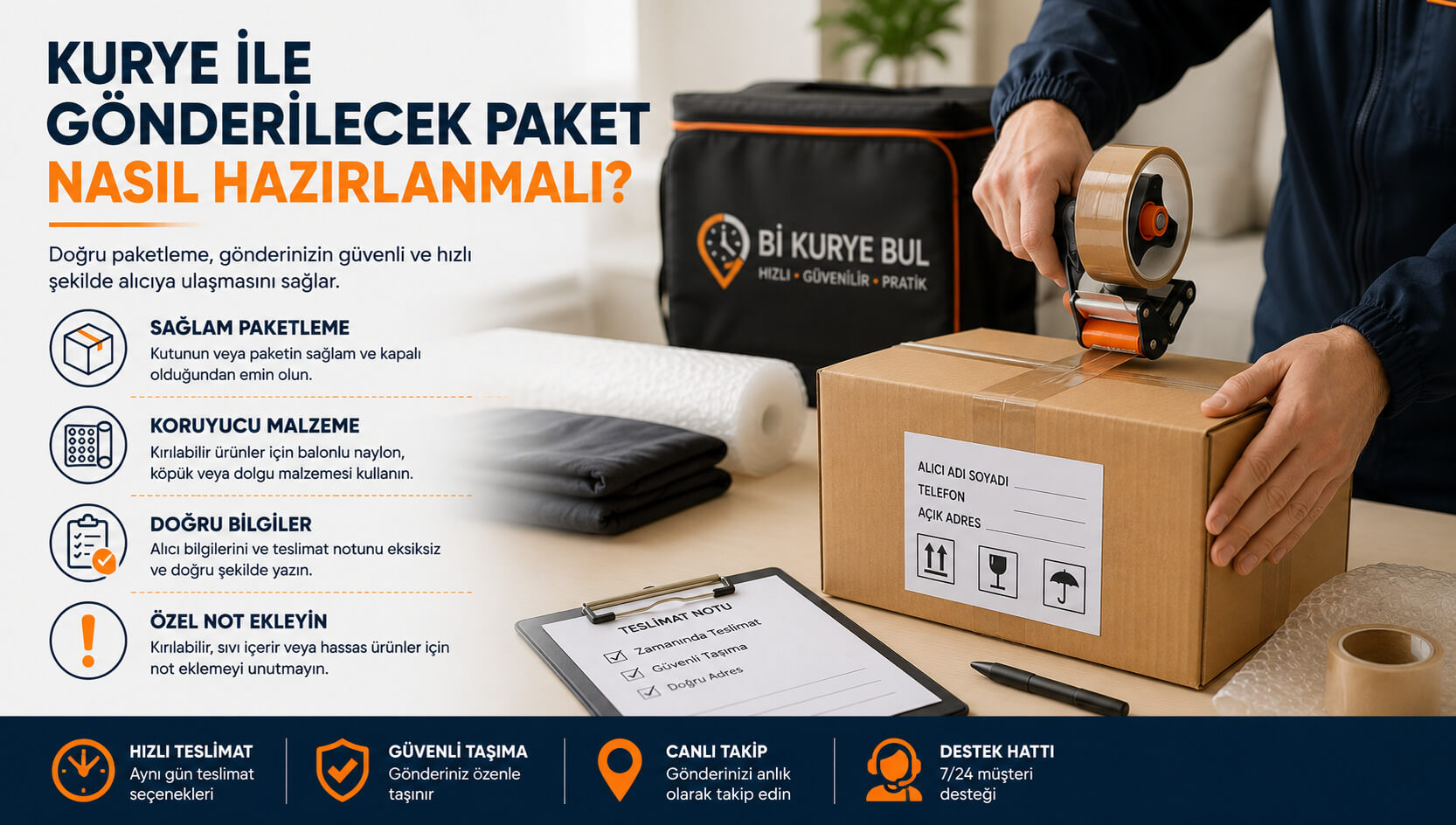 Kurye ile Gönderilecek Paket Nasıl Hazırlanmalı?