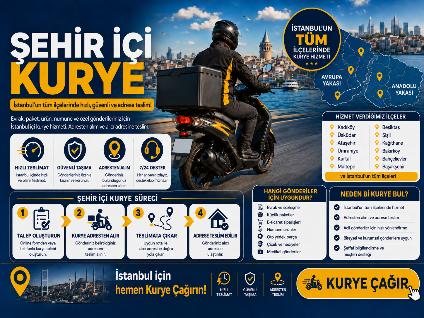Şehir İçi Kurye Hizmeti